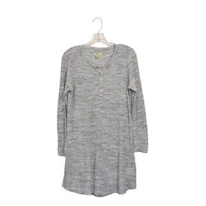 Madewell Waffle Knit Sleep Dress Gray Size S
